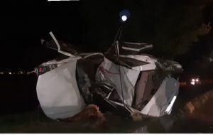۲ کشته و زخمی حاصل برخورد مرگبار خودرو پژو پارس با تیر چراغ برق
