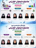 با کسب دو سکوی نخست استان ازنا مسافر جشنواره کشوری خوارزمی